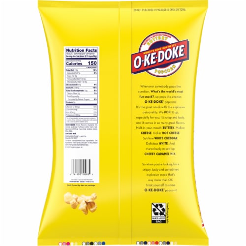 O-Ke-Doke Popcorn Buttery Popcorn Perspective: right