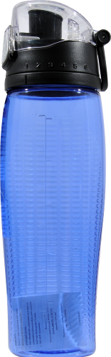 Intak Thermos BPA-Free 24 Ounce Blue Hydration Bottle Perspective: right
