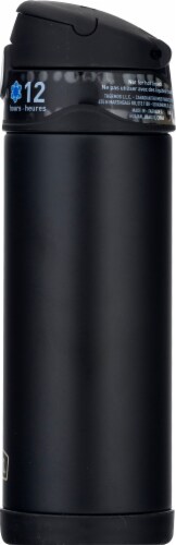 Thermos FUNtainer Stainless Steel Vacuum Insulated Hydration Bottle - Matte Black Perspective: right