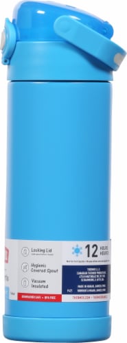 Thermos® FUNtainer® Bottle with Straw - Denim Blue Perspective: right
