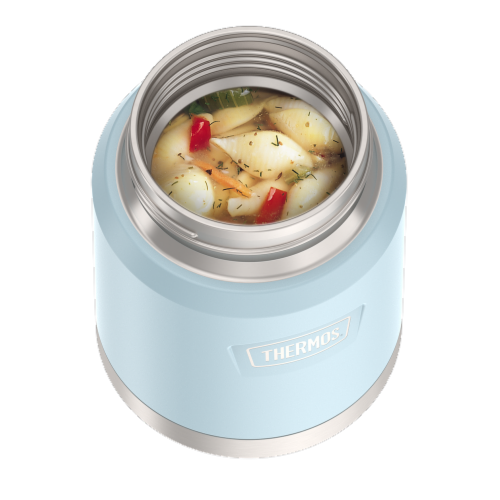Thermos LLC Stainless Steal Food Jar with Spoon-Glacier Perspective: right