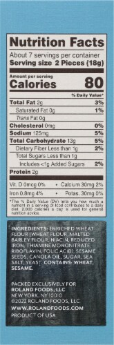 Roland® Toasted Sesame Flatbread Perspective: right