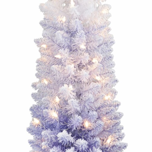 Holiday Home Lavendar Gradient Christmas Tree Perspective: right