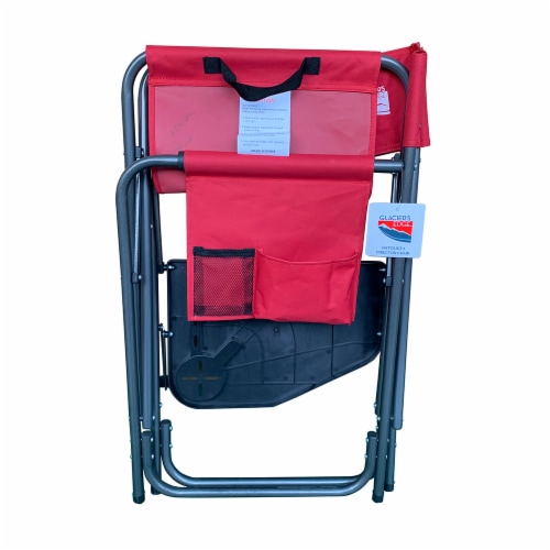 Glacier’s Edge® Metolius Director Chair - Lychee Red Perspective: right