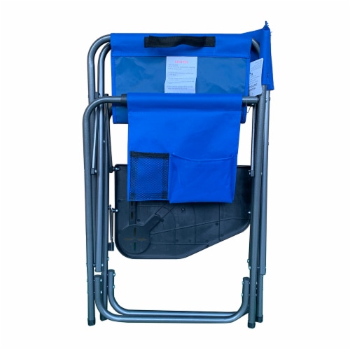 Glacier’s Edge Metolius Director Chair - Olympian Blue Perspective: right