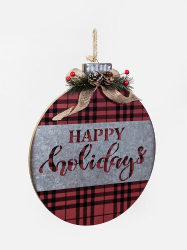 Beautiful Red/Black Ornament Sign Perspective: right