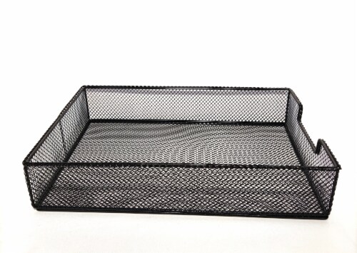 HD Designs Large Mesh Wire Tray - Black Perspective: right