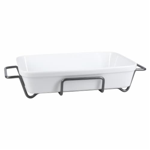 Dash of That Rectangle Baker with Metal Rack Perspective: right