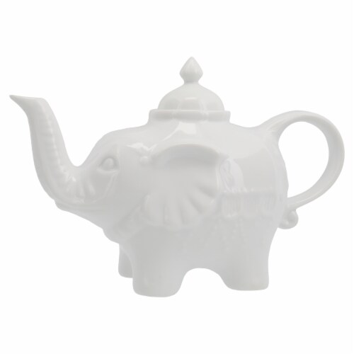 Dash of That Elephant Teapot - White Perspective: right