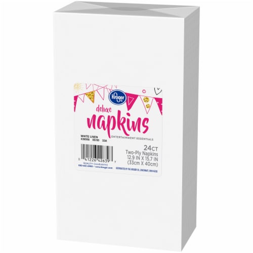 Kroger® Entertainment Essentials White Linen Guest Paper Napkins Perspective: right