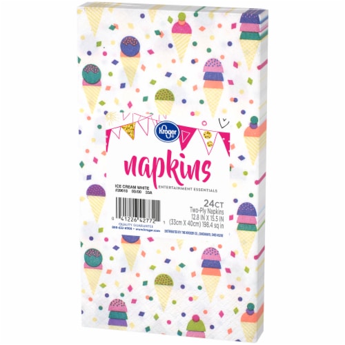 Kroger® Entertainment Essentials Ice Cream Guest Napkins - White Perspective: right