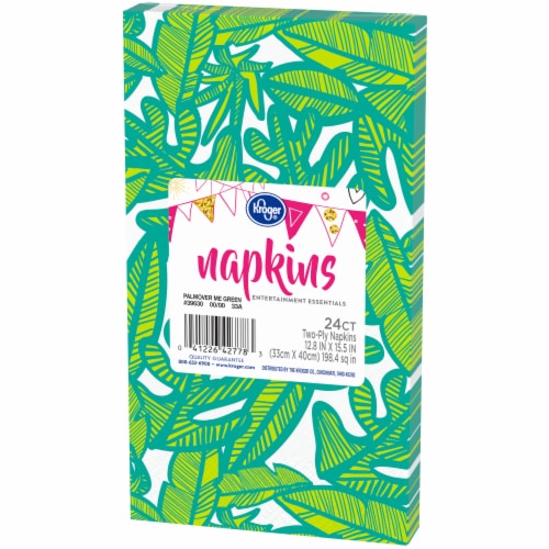Kroger® Entertainment Essentials Palmover Me Guest Napkins - Green Perspective: right