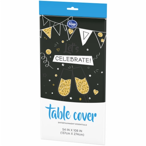 Kroger® Entertainment Essentials Table Cover - Black Perspective: right