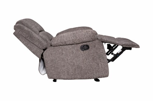 HD Designs Ashton Chenille Recliner - Gray Perspective: right