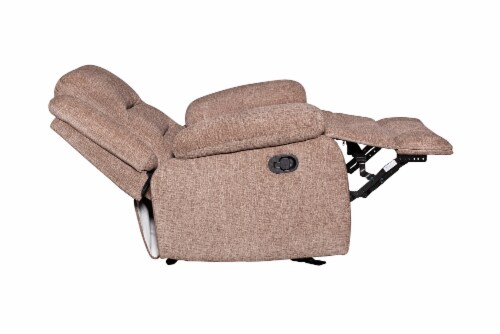 HD Designs Ashton Chenille Recliner - Taupe Perspective: right