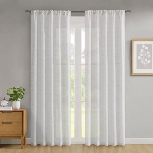 HD Designs Sheer Window Panel - White Perspective: right