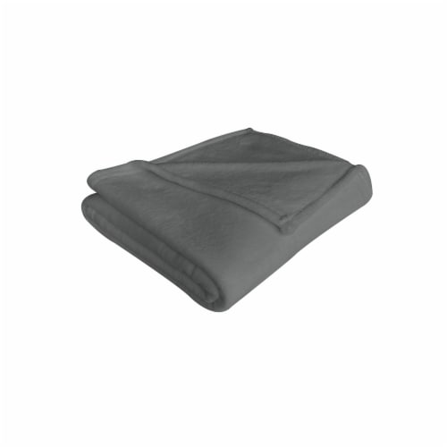Everyday Living Microplush Throw - Gray Perspective: right
