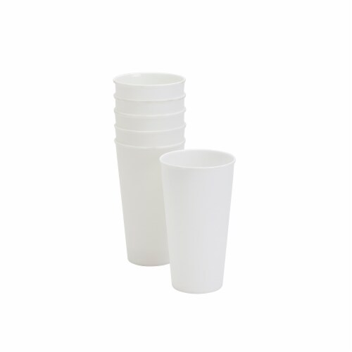 HD Designs Outdoors Acrylic Beverage Dispenser with Cups & Ice - White Perspective: right