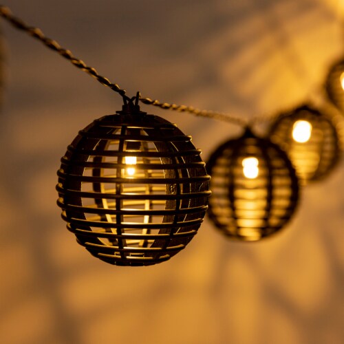 HD Designs Outdoors Plastic Rattan String Lights 10 pk Jay C Food Stores