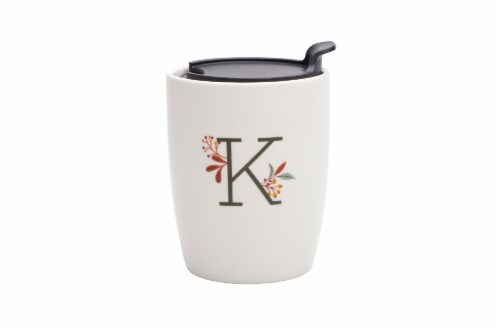 Holiday Home Fall Monogram Latte Mug Perspective: right