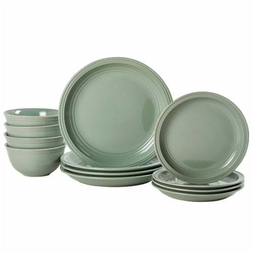 Dash of That® Grace Dinnerware Set - Sage Perspective: right