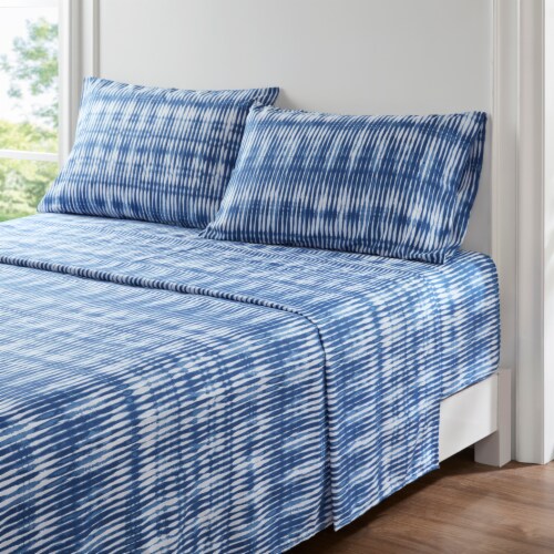 Everyday Living® Tie Dye Sheet Set - Blue Perspective: right