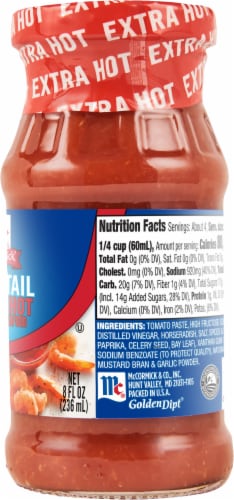 McCormick® Extra Hot Seafood Cocktail Sauce Perspective: right