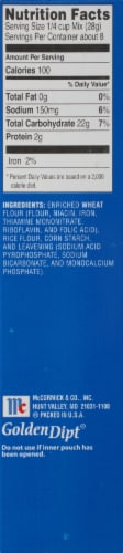 McCormick® Golden Dipt Tempura Seafood Batter Mix Perspective: right