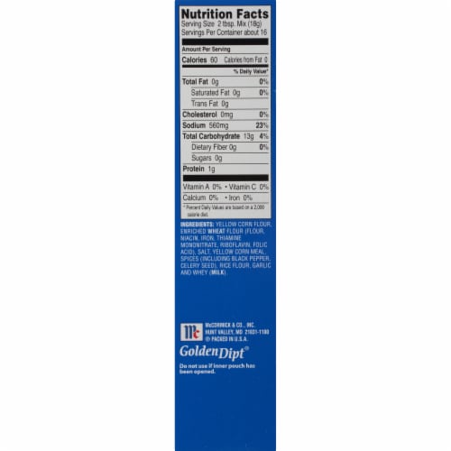 McCormick® Golden Dipt® Fish Fry Seafood Fry Mix Perspective: right