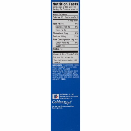 McCormick® Golden Dipt® Fish Fry Seafood Fry Mix Perspective: right