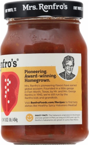 Mrs. Renfro's® Hot Habanero Salsa Perspective: right