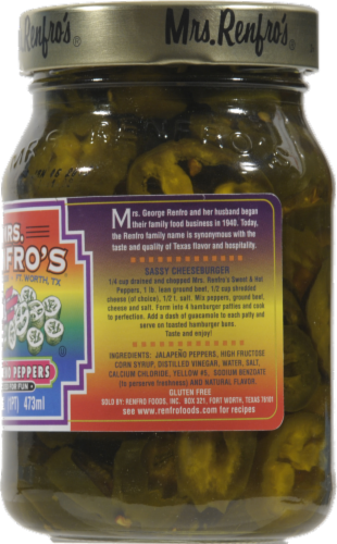 Mrs. Renfro's Sweet & Hot Jalapeno Peppers Perspective: right