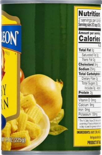 Napolean Cut Baby Corn Perspective: right