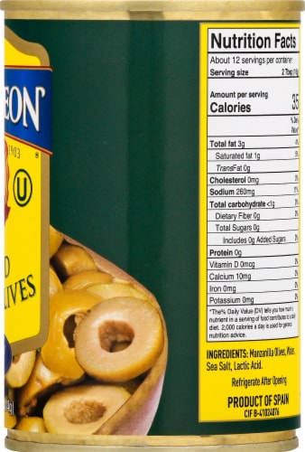 Napolean Sliced Pitted Green Olives Perspective: right