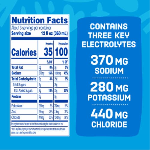 Comforts™ Unflavored Electrolyte Solution Drink Perspective: right