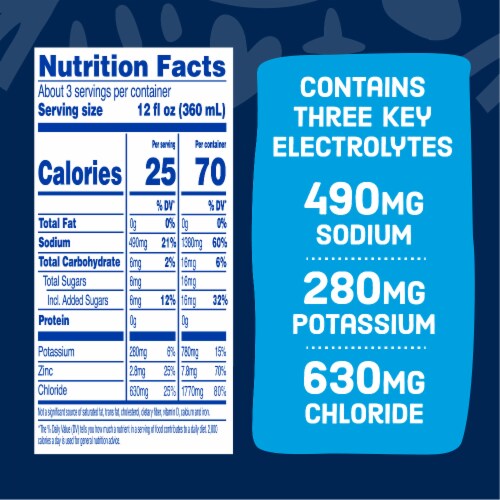 Comforts™ Berry Frost Flavored Advantage Care Plus Electrolyte Solution Drink Perspective: right