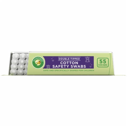 Comforts™ Double-Tipped Cotton Safety Swabs Perspective: right