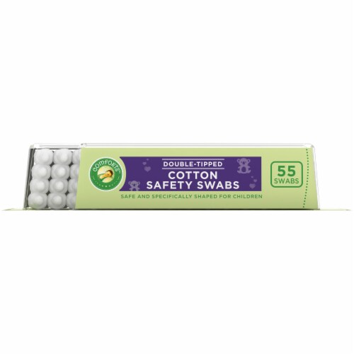 Comforts™ Double-Tipped Cotton Safety Swabs Perspective: right