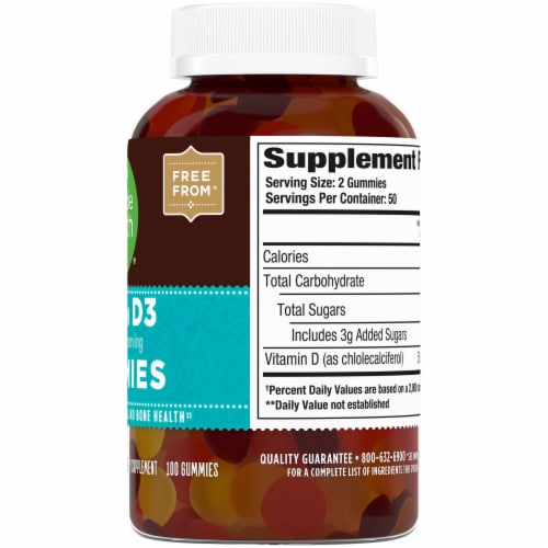 Simple Truth™ Vitamin D3 Gummies 50mcg Perspective: right