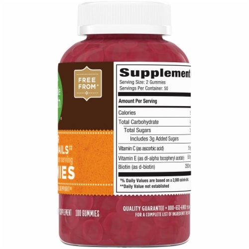 Simple Truth™ Hair Skin & Nails 2500mcg Gummies Perspective: right
