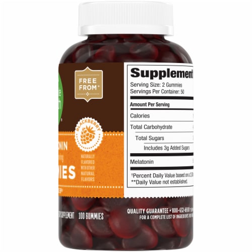Simple Truth™ Blackberry Melatonin Gummies Perspective: right