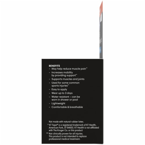 Kroger® Black Kinesiology Tape Box Perspective: right