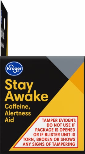 Kroger® Stay Awake Alertness Aid Caffeine Tablets 200mg Perspective: right