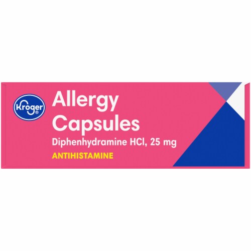 Kroger® Allergy Antihistamine Capsules Box Perspective: right
