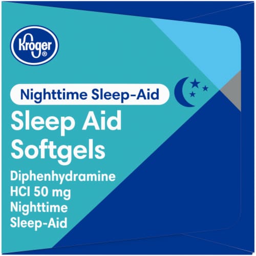 Kroger® Nighttime Sleep Aid 50mg Softgels Perspective: right