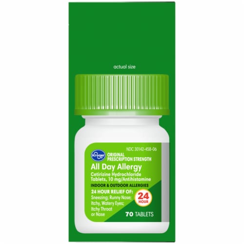 Kroger® All Day Allergy Antihistamine Tablets 10mg Perspective: right