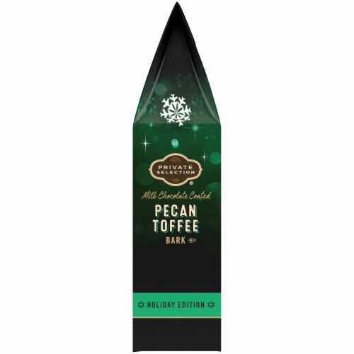 Private Selection® Milk Chocolate Coated Pecan Toffee Bark Holiday Candy Bar Perspective: right