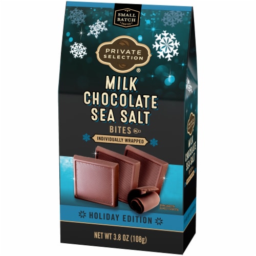 Private Selection® Milk Chocolate Sea Salt Bites Holiday Candy Bar Perspective: right