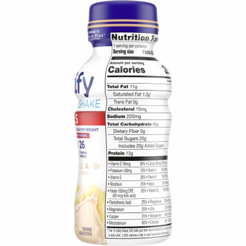 Kroger® Fortify Plus Vanilla Nutrition Shake Perspective: right