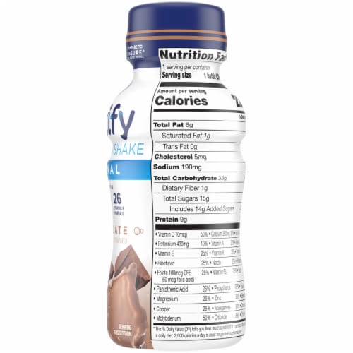 Kroger® Fortify Original Chocolate Nutrition Protein Shake Perspective: right